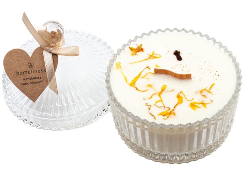 Świeca sojowa mandarynka drzewo sandałowe goździk