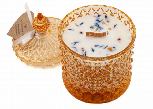 Świeca sojowa bursztyn kaszmir bergamotka 