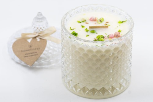 Świeca sojowa bergamotka fiołek paczula