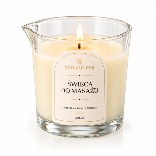 Świeca sojowa do masażu o zapachu czekolady